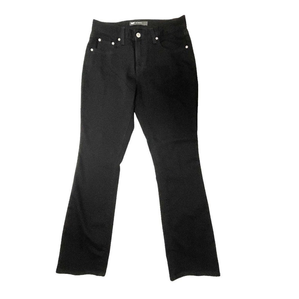 SIGNATURE‎ LEVI STRAUSS 515 Women's Bootcut Jeans W28xL32 Black Denim Mid-Rise